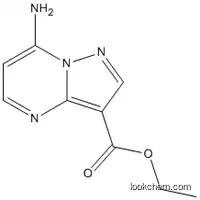 Molecular Structure of 1196153-97-5 (ethyl 7-aminopyrazolo[1,5-a]pyrimidine-3-carboxylate)